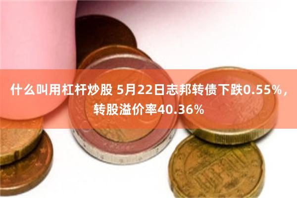 什么叫用杠杆炒股 5月22日志邦转债下跌0.55%，转股溢价率40.36%