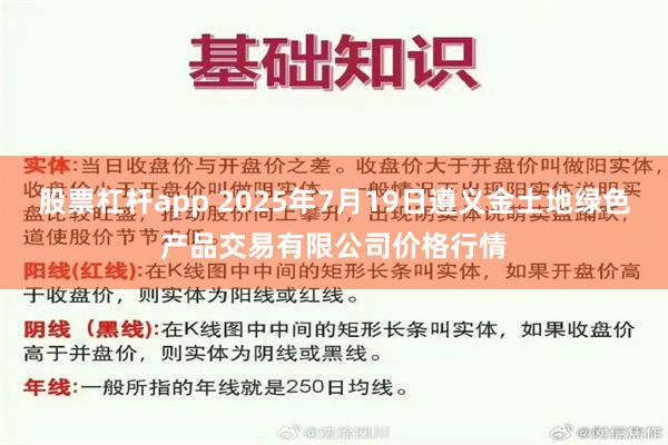 股票杠杆app 2025年7月19日遵义金土地绿色产品交易有限公司价格行情